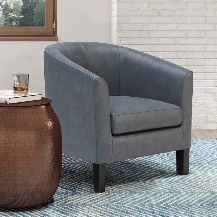 Poltrona estofada de 30 polegadas de largura para sala de estar/quarto