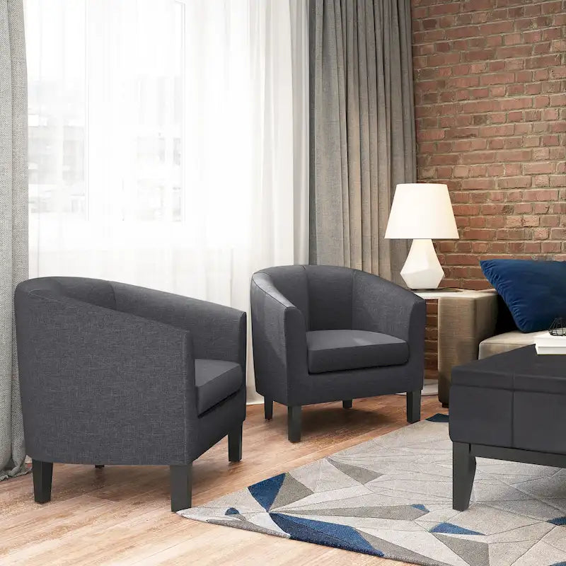Poltrona estofada de 30 polegadas de largura para sala de estar/quarto