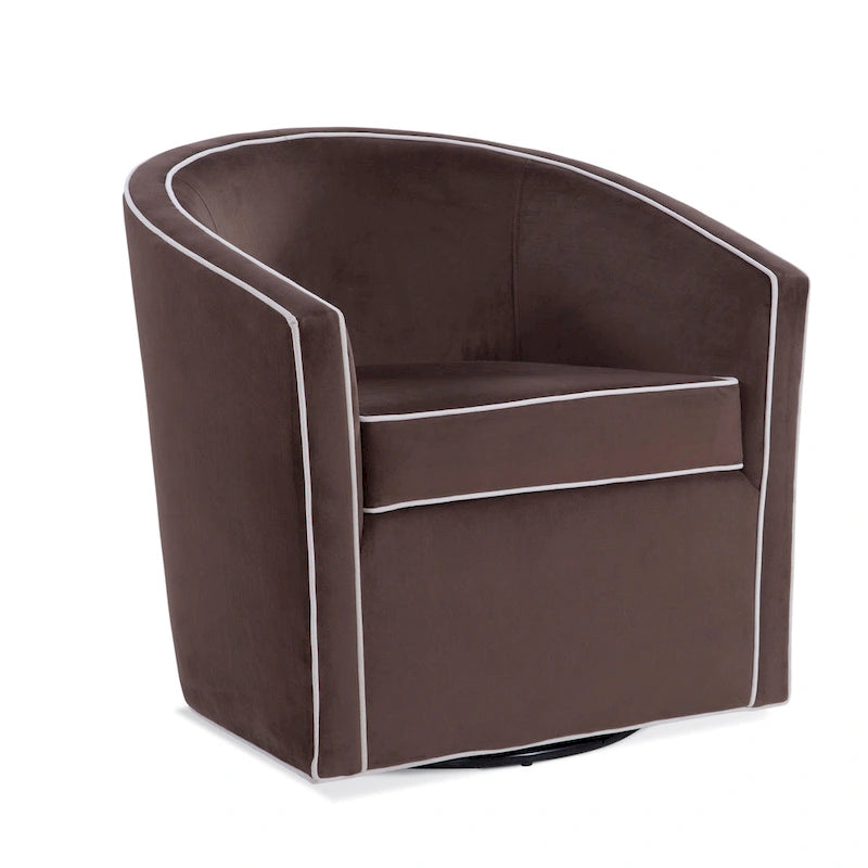Kenton Barrel Style Swivel Chair by Greyson Living