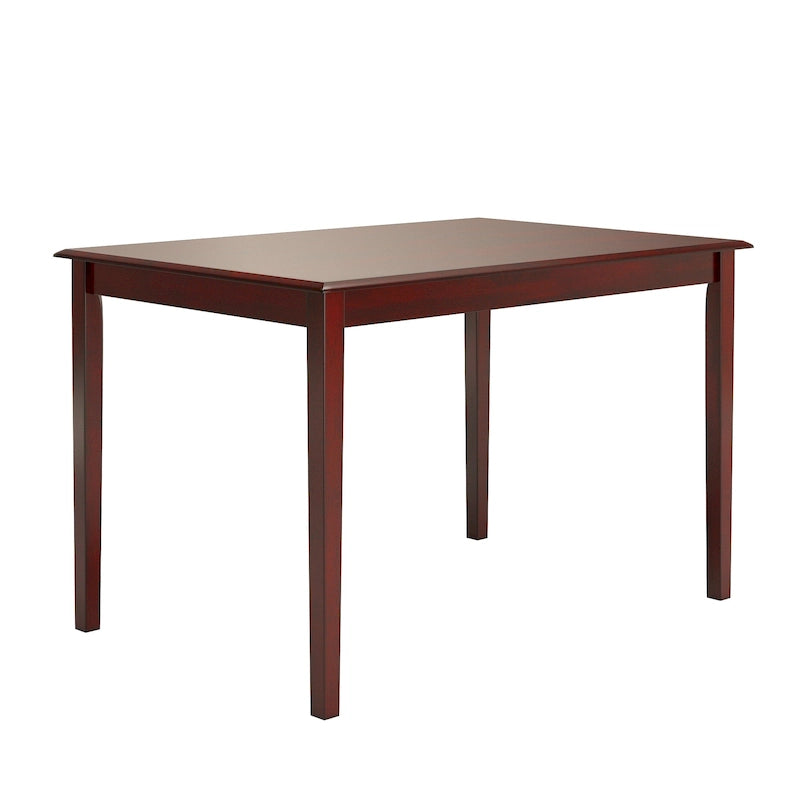 Mesa de Jantar Retangular de Madeira de 48 Polegadas