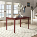 Mesa de Jantar Retangular de Madeira de 48 Polegadas