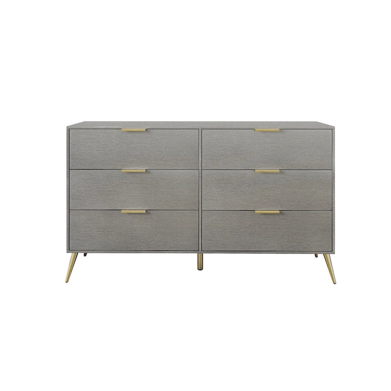 CraftPorch Contemporary 6-Drawers Wooden Dresser