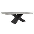 Conjunto de Mesa de Jantar de Madeira Recuperada de 84 Polegadas