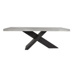 Conjunto de Mesa de Jantar de Madeira Recuperada de 84 Polegadas