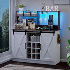 Aparador de Bar de Café de 47 Polegadas com Luzes LED