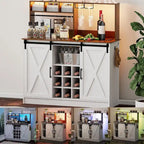 Aparador de Bar de Café de 47 Polegadas com Luzes LED