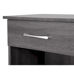 1-Drawer Bedside Wood Nightstand with Storage Space