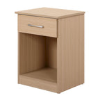1-Drawer Bedside Wood Nightstand with Storage Space