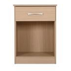 1-Drawer Bedside Wood Nightstand with Storage Space