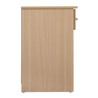 1-Drawer Bedside Wood Nightstand with Storage Space
