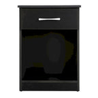 1-Drawer Bedside Wood Nightstand with Storage Space