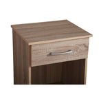 1-Drawer Bedside Wood Nightstand with Storage Space