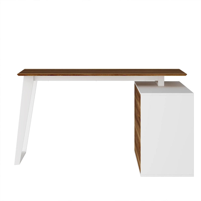54.3 Home Office Computer Desk Corner Desk With Drawers and Cabinet
