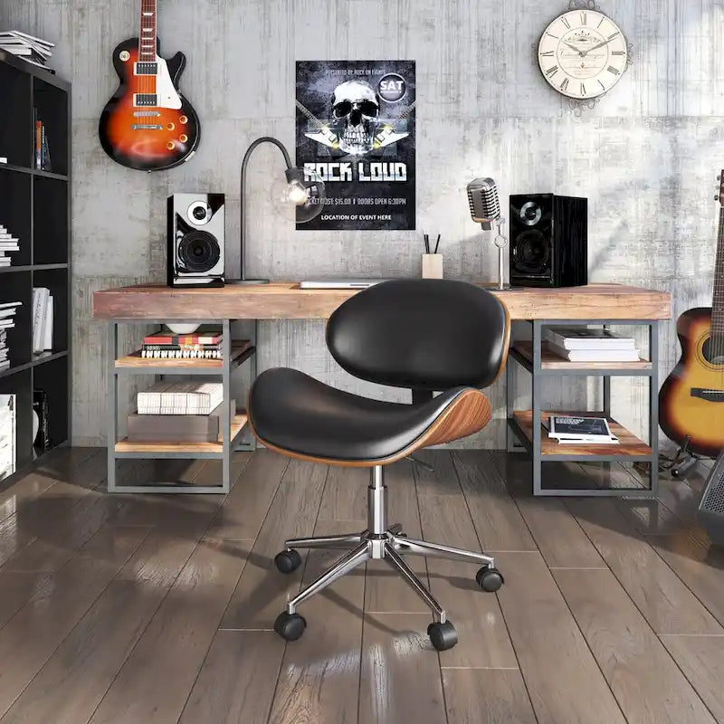 Corvus Madonna Mid-century Modern Adjustable Curved Office Chair