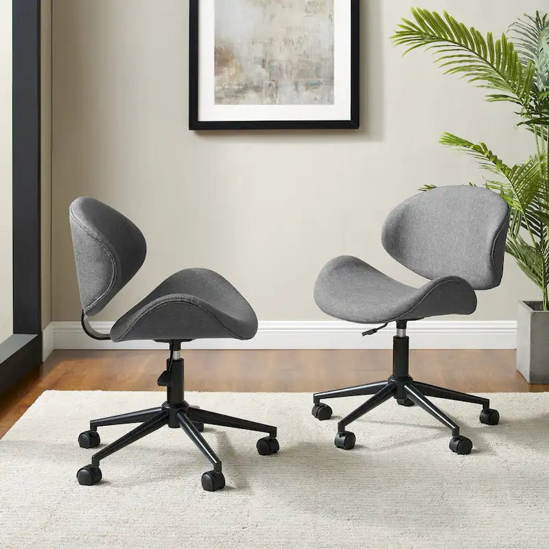 Corvus Madonna Mid-century Modern Adjustable Curved Office Chair