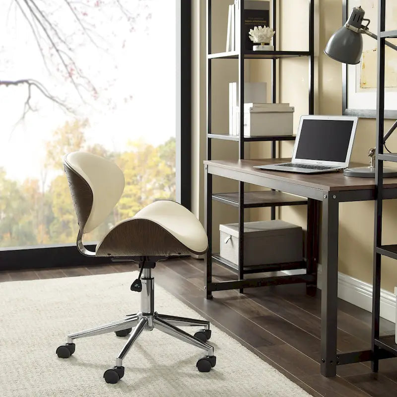 Corvus Madonna Mid-century Modern Adjustable Curved Office Chair