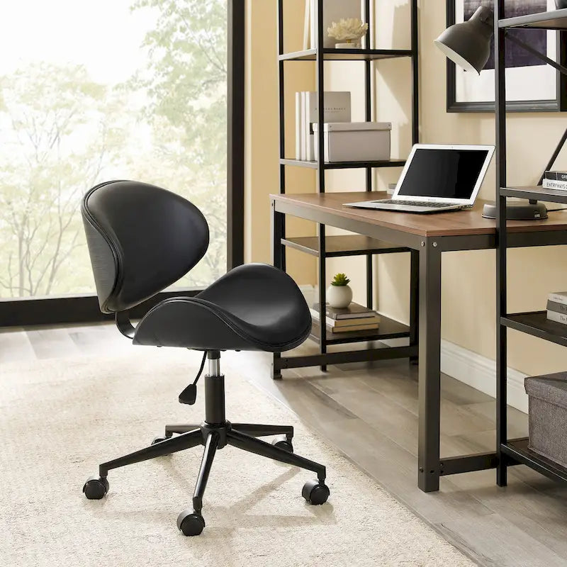 Corvus Madonna Mid-century Modern Adjustable Curved Office Chair