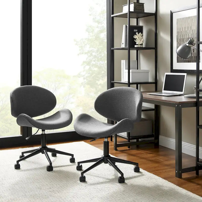 Corvus Madonna Mid-century Modern Adjustable Curved Office Chair