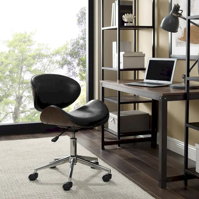 Corvus Madonna Mid-century Modern Adjustable Curved Office Chair