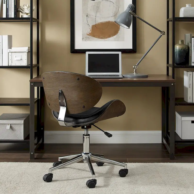 Corvus Madonna Mid-century Modern Adjustable Curved Office Chair