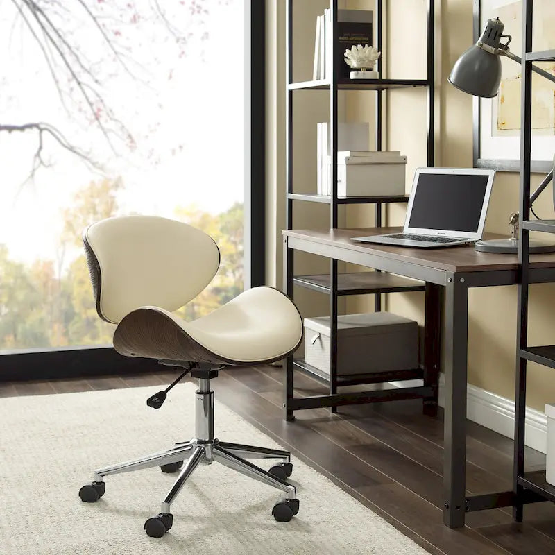Corvus Madonna Mid-century Modern Adjustable Curved Office Chair