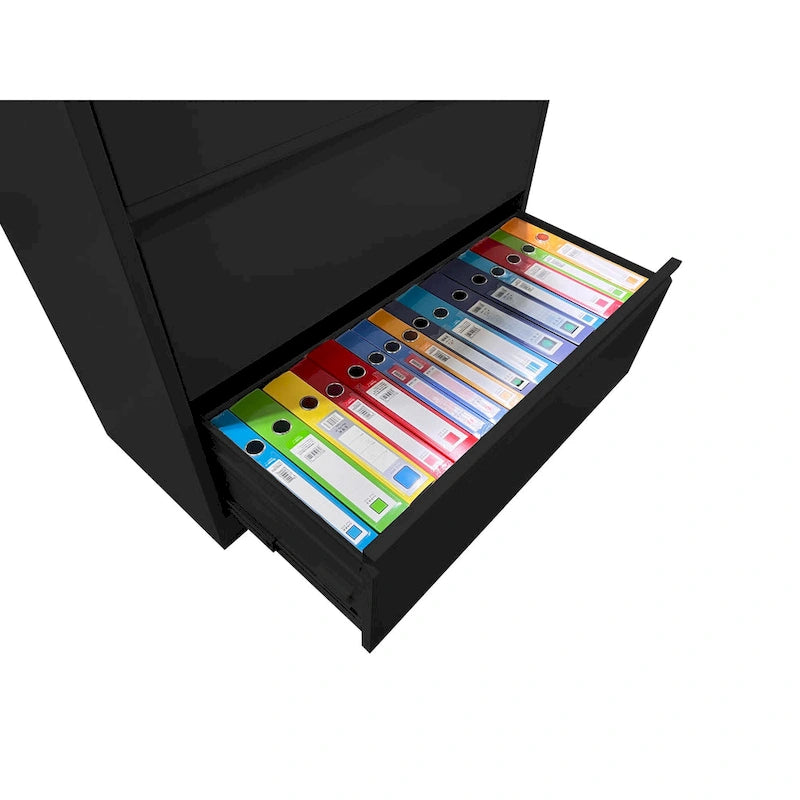 Lateral File Cabinet 4 Drawer,Filing Cabinet with Lock, Lockable File Cabinet, Locking Metal File Cabinet