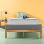 14-inch Natural Solid Wood Platform Bed
