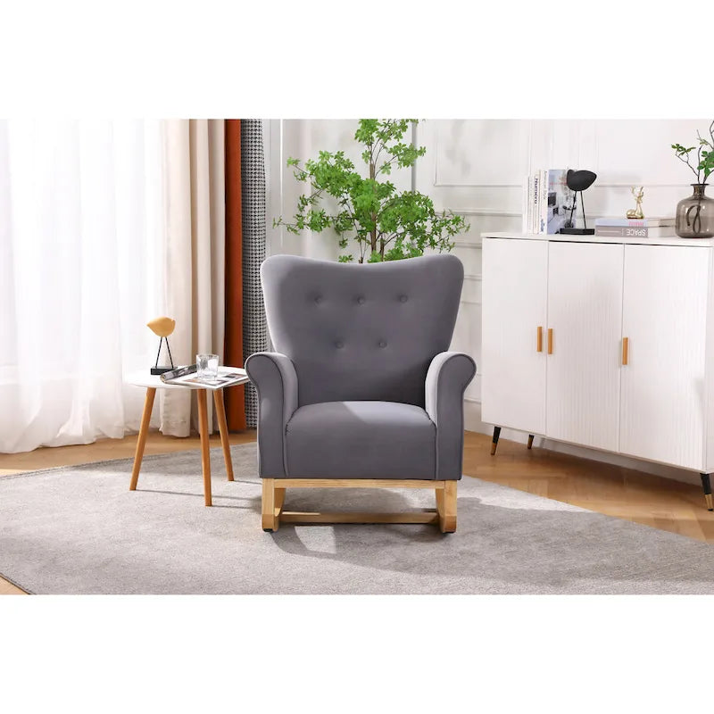 Velvet Rocking Chair