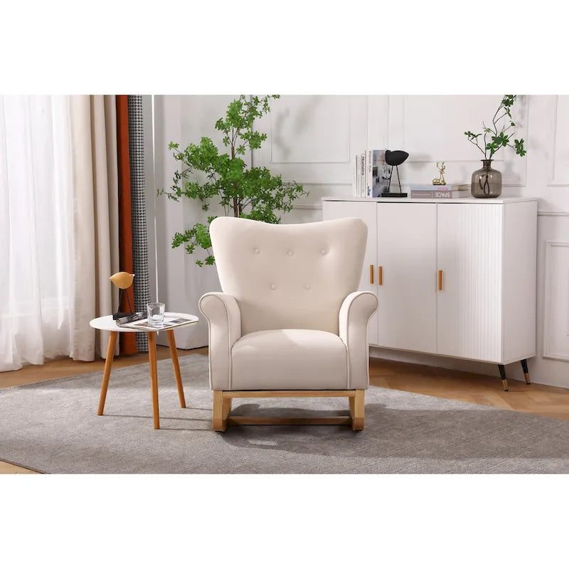Velvet Rocking Chair