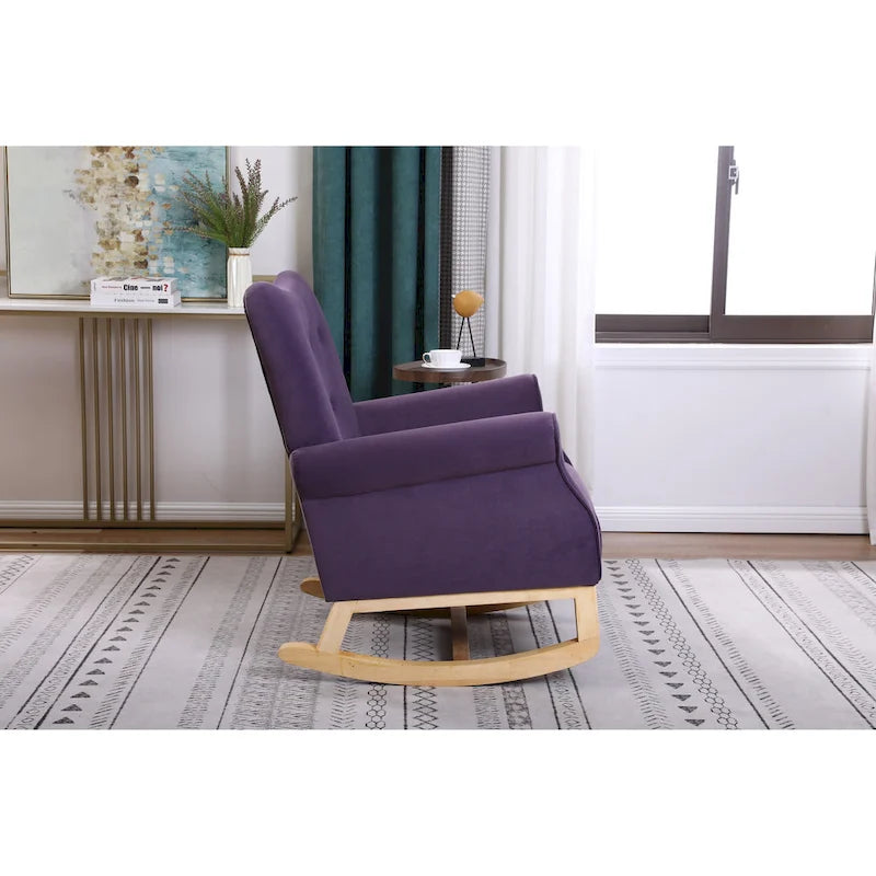 Velvet Rocking Chair