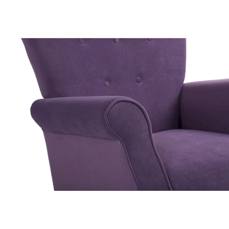 Velvet Rocking Chair