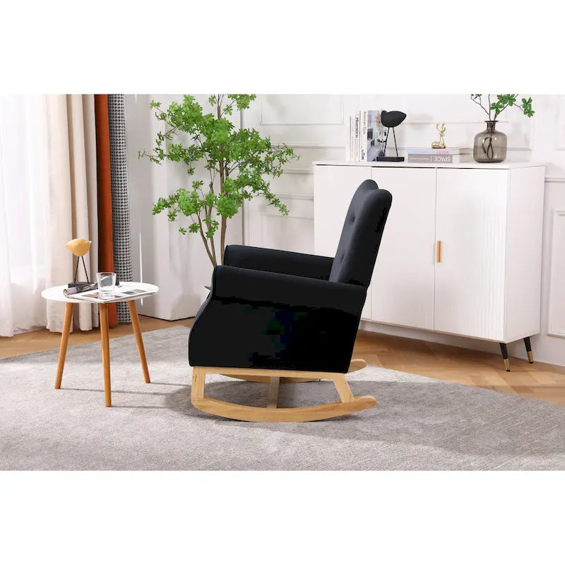 Velvet Rocking Chair