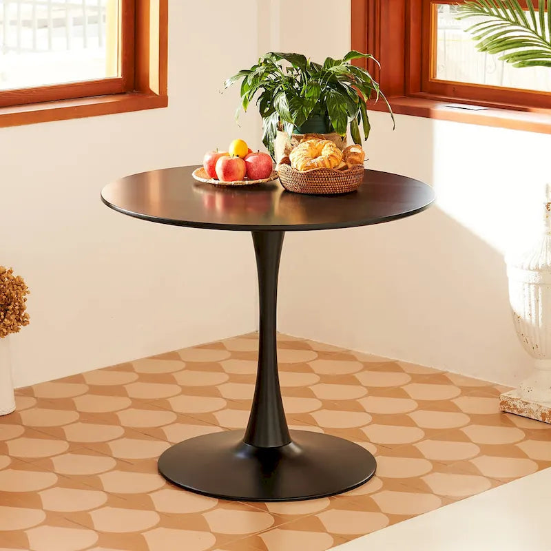 Mid-Century Modern Round Tulip Dining Table