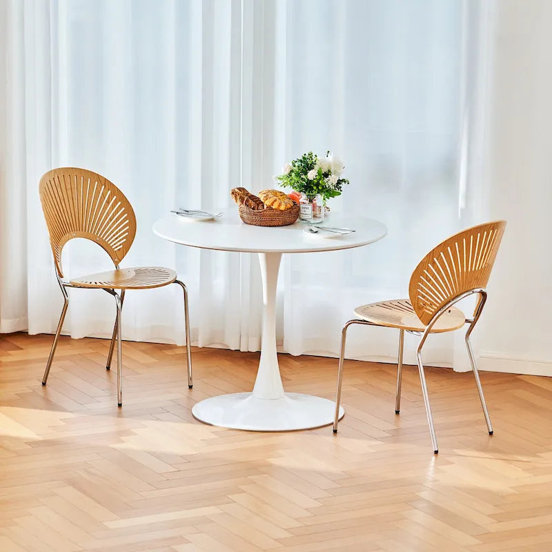Mid-Century Modern Round Tulip Dining Table