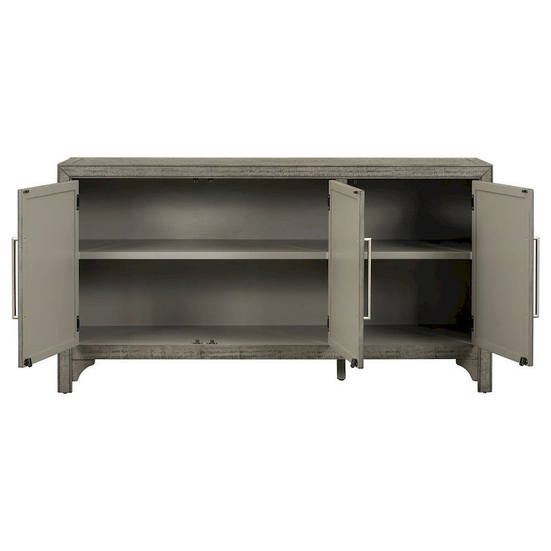 Storage Cabinet Sideboard with 3-door and Adjustable Shelves