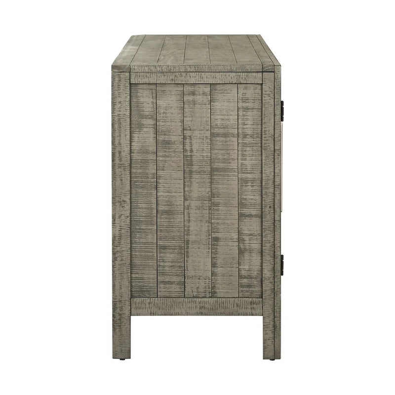 Storage Cabinet Sideboard with 3-door and Adjustable Shelves
