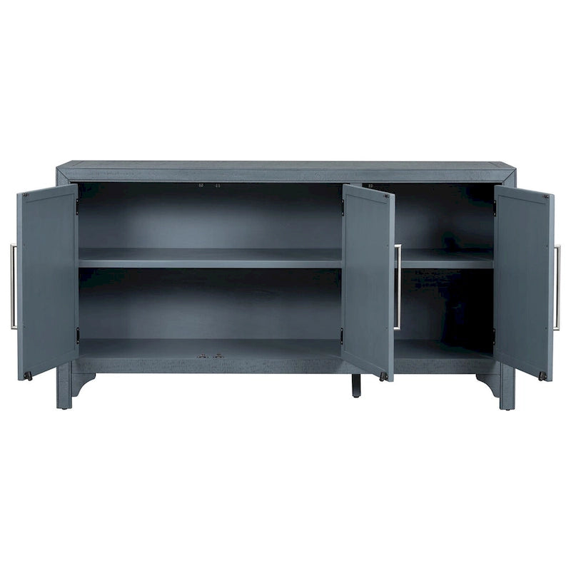 Storage Cabinet Sideboard with 3-door and Adjustable Shelves