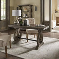 Gannon Wire Brushed Wood Oak Finish 1-Drawer Writing Desk by iNSPIRE Q Artisan