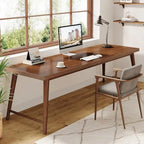 Secretária 78,7 Wood Extra Longa, Secretária Grande para Computador para 2 Pessoas
