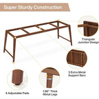 Secretária 78,7 Wood Extra Longa, Secretária Grande para Computador para 2 Pessoas