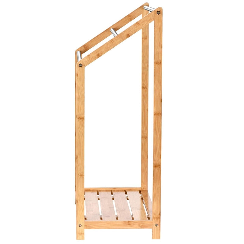 ToiletTree Products Bamboo Towel Rack Holder for Bathrooms (3 Tier) - Freestanding Beach Towel Stand with Towel Organizer