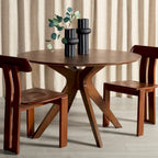 Mesa de Jantar Redonda de 46 polegadas - 46 pol. L x 46 pol. P x 30 pol. A